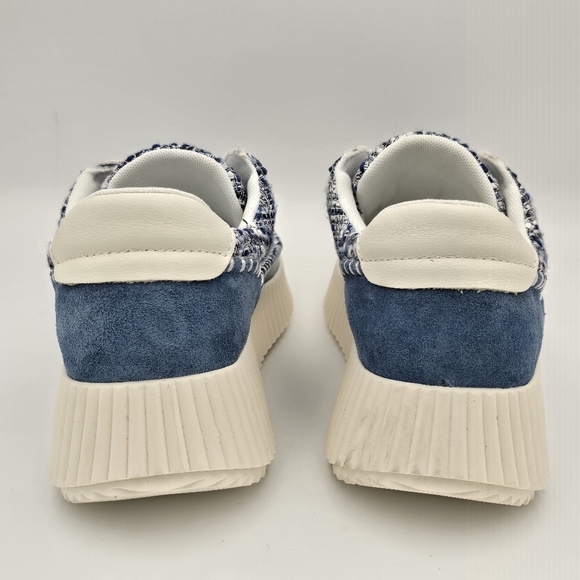 Dolce Vita Dolan Platform Sneakers, Navy Blue Multi Woven, Women's 9 - Picture 8 of 16